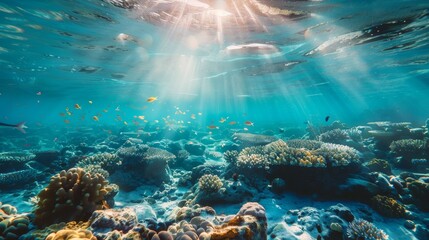 Fototapeta premium world ocean day or World Oceans Day