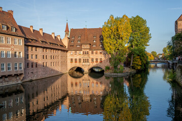 Nuremberg Germany.Architecture and old town in Nuremberg Germany