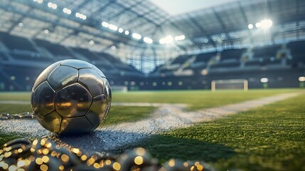 Captivating Soccer Showdown in State of the Art Stadium Fueling Intense Rivalries and Unforgettable Triumphs Generative ai
