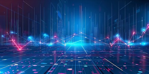 Blue Technology Graphic Illustration