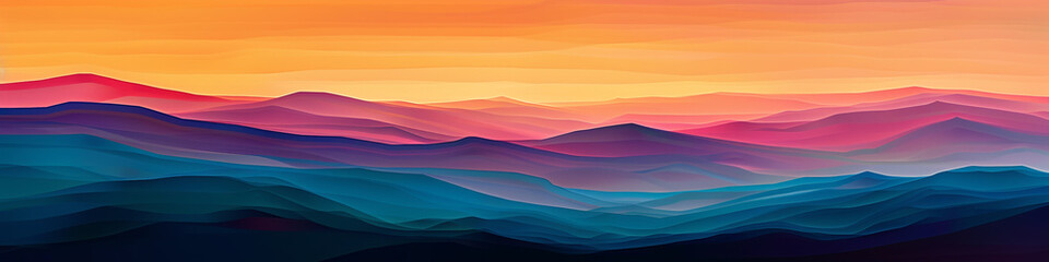 Absorb the rhythmic symphony of colors on a sunrise gradient canvas, where vibrant tones dance with...