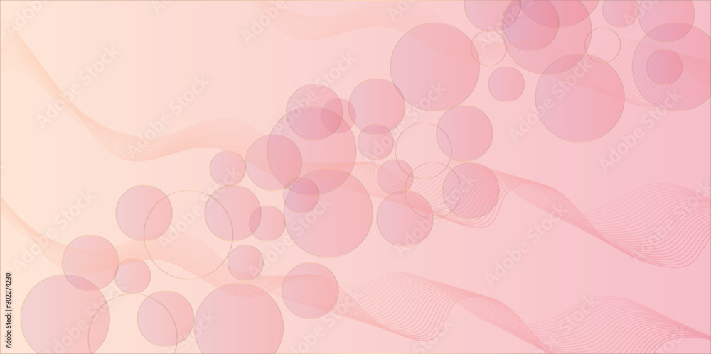 Poster abstract pink background with bokeh, bokeh background, sparkle bokeh background design soap bubbles 