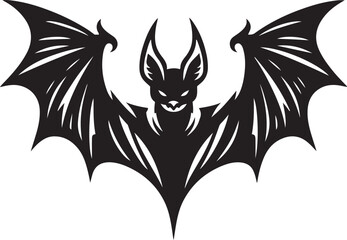 Halloween bat silhouette for horror night.