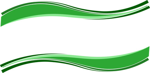 Abstract wave green frame banner business layout card presentation background Illustration