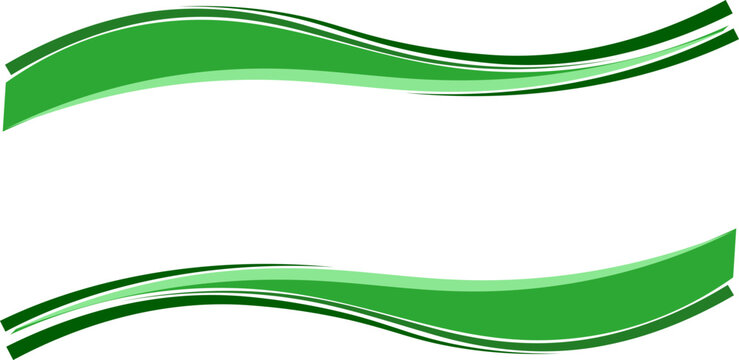 Abstract wave green frame banner business layout card presentation background Illustration