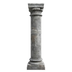 cement pillar Isolated on white background