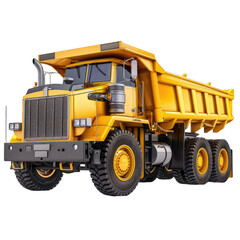 dump trucks Isolated on white background