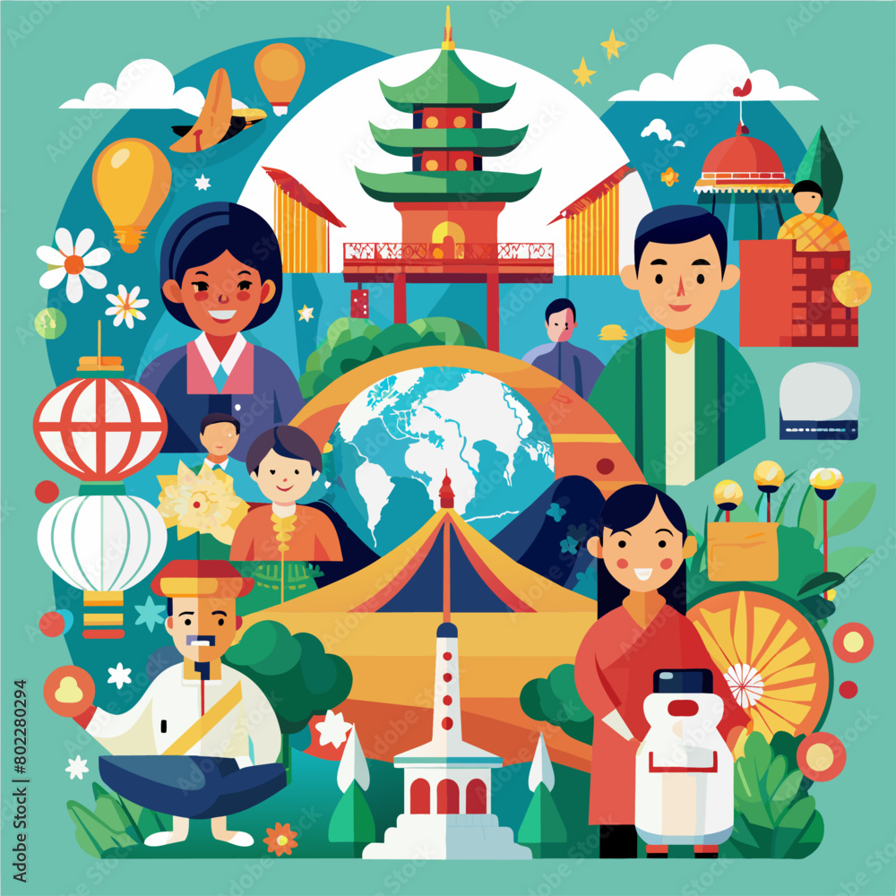 Poster cross-cultural experiences global unity and diversity unity in diversity culturally