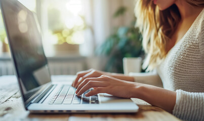 Professional Working at a Modern Computer Desk