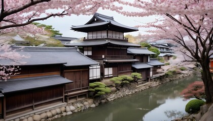 A Panoramic View Of The Historical City Of Kyoto
