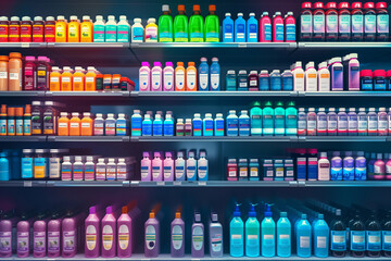 cosmetics on store shelves