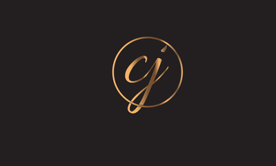  CJ, JC, C, J Abstract Letters Logo Monogram
