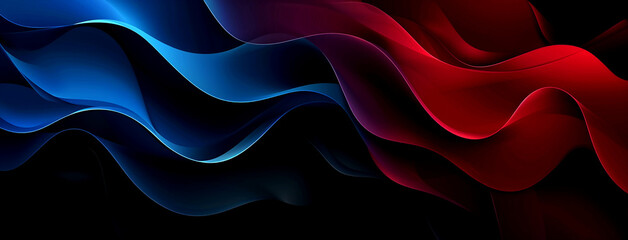 colorful ribbons against a black background