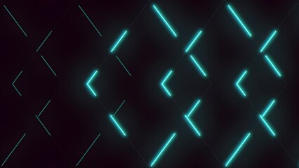 A modern and artistic geometric pattern with blue lines on a black background, resembling a grid or Xs and Os, creating a visually appealing design
