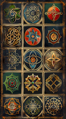 Celtic patterns set vector image