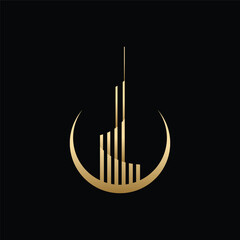 tower logo design vector,editable eps 10