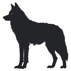 vector illustration of wolf