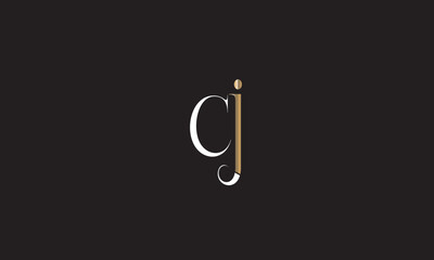  CJ, JC, C, J Abstract Letters Logo Monogram