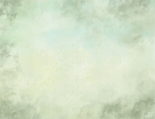 Abstract green watercolor background texture