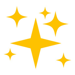 A yellow star with five points - stock vector svg