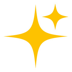 Yellow sparkle diamond stars - stock vector svg