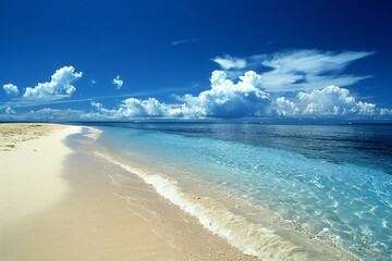 Fototapeta na wymiar Beautiful beach at Seychelles, Praslin island