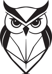 Obraz premium Minimalist Owl Logo Vector Design for Simple and Elegant Branding