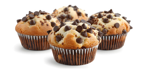 Homemade Cupcakes with Decadent Chocolate Chips and Irresistible Muffin Cake Goodness