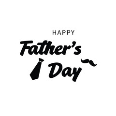 Happy Father’s Day Calligraphy greeting card. Vector illustration.