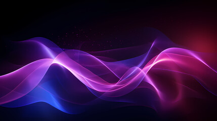 Abstract glowing purple waves