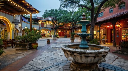 Historic Market Square Mexican Shopping Center tourist destination in San Antonio Texas.