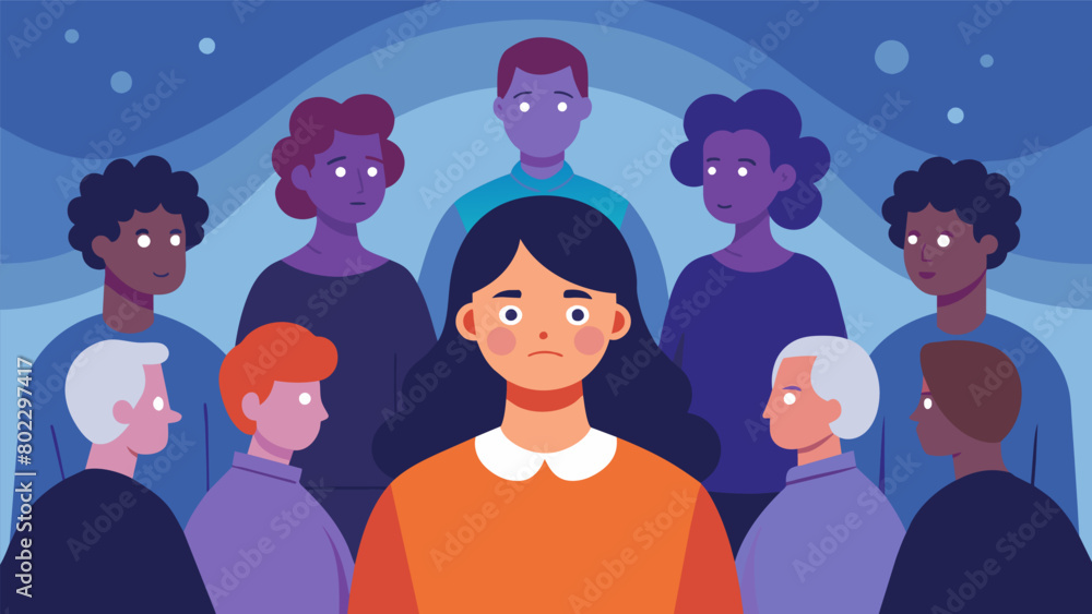 Poster a person with dissociative identity disorder attends a support group for the first time and recounts