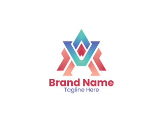 Modern av logo, Letter av monogram logo design va vector logo designs, av letter