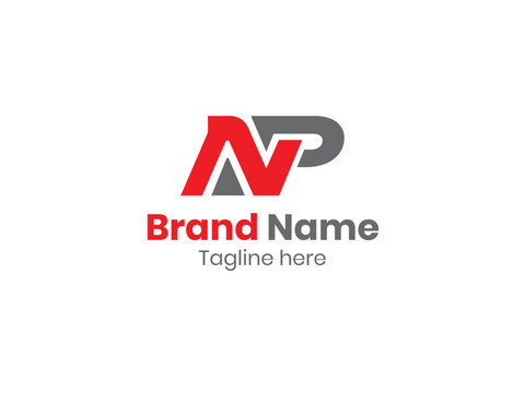 Creative modern NP logo. PN letter logo design. Initial letter NP monogram logo. 