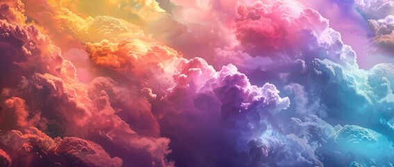 Fototapeta na wymiar Colorful clouds background.