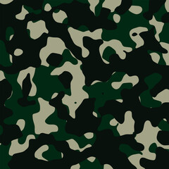 camouflage seamless pattern. Abstract camo background. Vector Format 