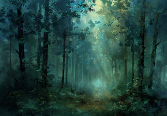 Obraz premium Deep forest