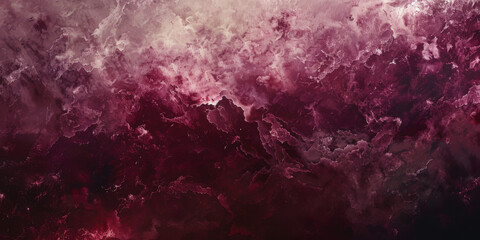 Cosmic Cloudscape in Crimson - Abstract Celestial Phenomenon
