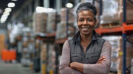Fototapeta premium Confident Manager in Warehouse
