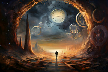 Time travel in different dimensions