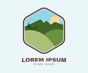 Art & Illustration logo lanscape good foor yoy design logo industrial, elemet banner etc