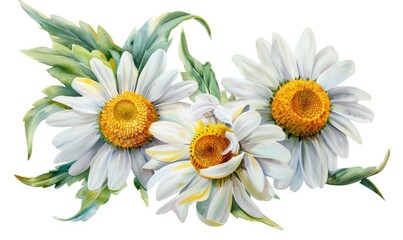 Chamomile Close-Up: Color Field Painting