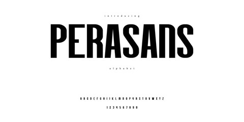 Modern Sans Serif Font Alphabet Typography is a bold and authentic display font
