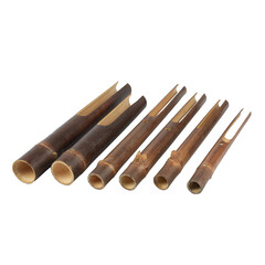 Kekeprak or kesrek is a traditional Indonesian musical instrument made from bamboo. When hit on the palm of the hand, the tip of the kekeprak will vibrate and make a sound like a frog