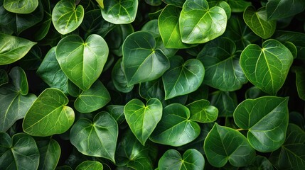 Close Up of Green Leaves