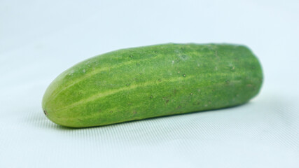 Fresh cucumbers isolated on white background