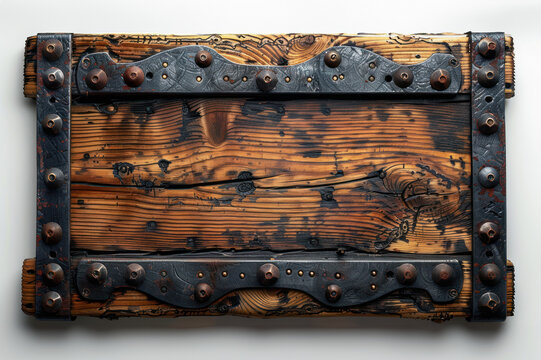 Piece of Wood With Rivets