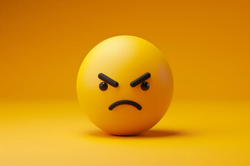 Fototapeta premium Grumpy smiley expression