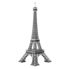 Eiffel tower isolated on transparent background
