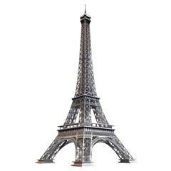 Eiffel tower isolated on transparent background